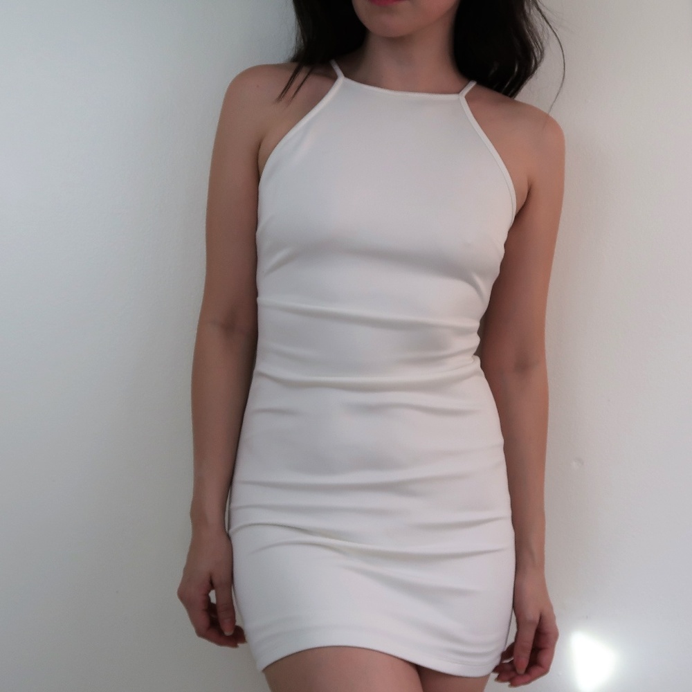 FOREVER 21 White Bodycon Mini Dress